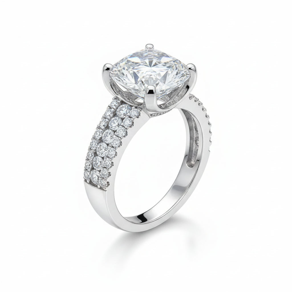 Radiant 2-Carat Moissanite Luxe Ring..