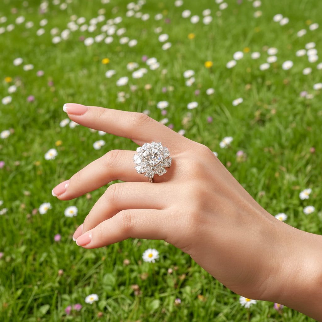 Dazzling 5 Carat Moissanite Ring..