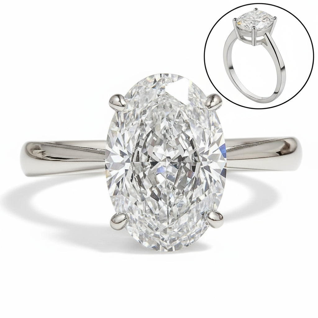 Exquisite Luxury Moissanite Engagement Ring for Women – Elegant Oval Cut with Hidden Halo Design, Available in 1 to 4 Carats, GRA Certified, Crafted in S925 Sterling Silver – Perfect Wedding Band and Holiday Gift