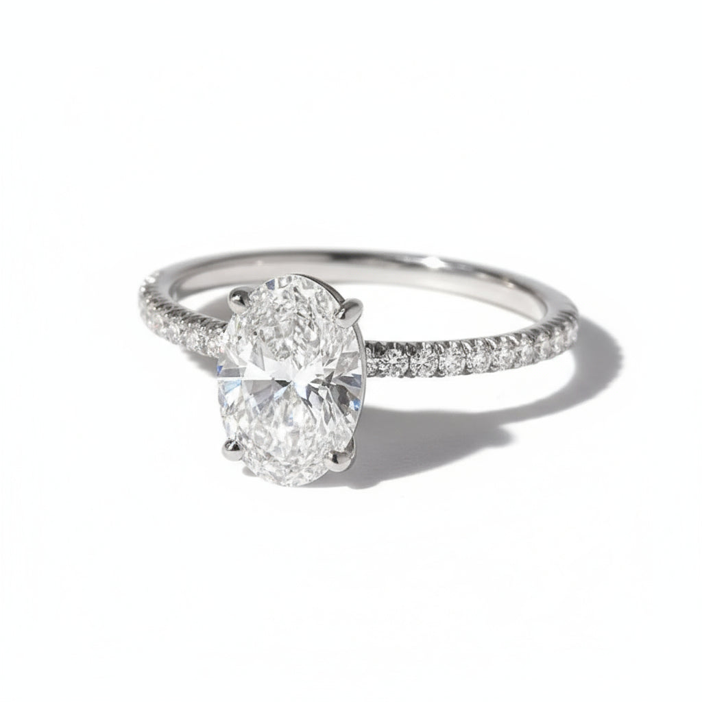 Exquisite Luxury Moissanite Engagement Ring for Women – Elegant Oval Cut with Hidden Halo Design, Available in 1 to 4 Carats, GRA Certified, Crafted in S925 Sterling Silver – Perfect Wedding Band and Holiday Gift